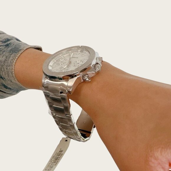 Fossil BQ2490 Men's Bannon Multifunction Silver Stainless Steel Watch - Picture 3 of 6